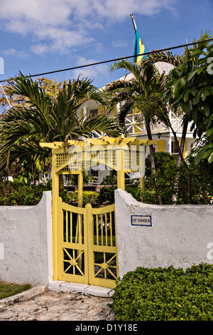 Zu Hause in Dunmore Town, Harbour Island, Bahamas Bahamas Ferienhaus Stockfoto