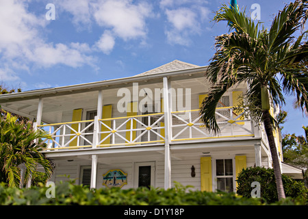 Zu Hause in Dunmore Town, Harbour Island, Bahamas Bahamas Ferienhaus Stockfoto