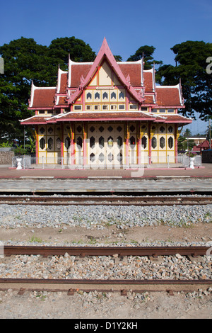 Der Bahnhof Hua hin Stockfoto