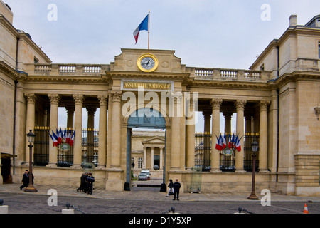 Gebäude der Nationalversammlung in Paris Frankreich Nationalversammlung Nationale Stockfoto