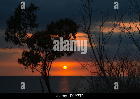 Sonnenuntergang auf Kuba Stockfoto