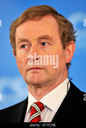 Premierminister von Irland Enda Kenny spricht auf das Bildungszentrum der Hanns-Seidel-Stiftung im Rahmen einer Pressekonferenz an die Winterfreizeit der regionale CSU-Fraktion im Wildbad Kreuth, Deutschland, 8. Januar 2013. Die CSU hat hier ihren traditionellen Winterfreizeit. Foto: FRANK LEONHARDT Stockfoto