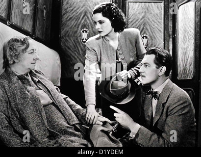 Eine Dame Verschwindet Lady Vanishes, Dame May Whitty, Margaret Lockwood, Michael Redgrave Nach Abenteuerlicher Suche finden Stockfoto