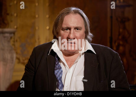 25. November 2012 - Moskau, Russland - November 25,2012. Moskau, Russland. Im Bild: Französischer Schauspieler Gérard Depardieu in Moskau. (Kredit-Bild: © PhotoXpress/ZUMAPRESS.com) Stockfoto