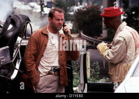 Letzte Pfadfinder letzte Pfadfinder Bruce Willis, Damon Wayans Als Seine Freundin Cory Ermordet Wird, Bittet Jimmy (Damon Wayans, R) Stockfoto