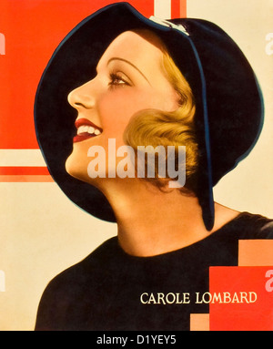 CAROLE LOMBARD (1908-1942) U.S. Schauspielerin ca. 1935 Stockfoto