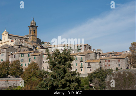 Ansicht des Castello Orsini-Odelscalchi, Bracciano, in der Nähe von Rom, Italien. Stockfoto