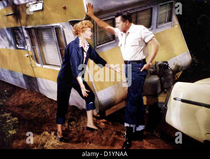 Villa Mit 100 Ps lange, lange Trailer, BallÃ 'Â Lucille, ArnazÃ' Â Desi Nicholas (Desi Arnaz) Und Tracy (Lucille Ball) Muessen Stockfoto