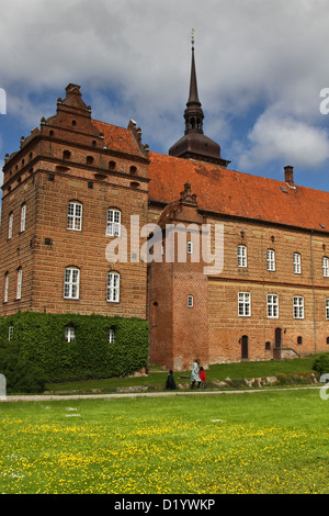 Broholm Slot in der Nähe Svenborg auf der Insel Fyn in Dänemark Stockfoto