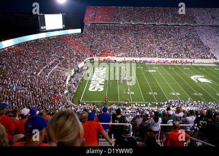 Spartan Stadion an der Michigan State University in East Lansing, Michigan, USA. Stockfoto