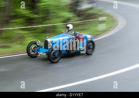 Bugatti Typ 35b in Classic Car Rennen, kesselberg, Bayern, Deutschland Stockfoto