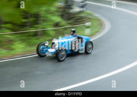 Bugatti Typ 35b in Classic Car Rennen, kesselberg, Bayern, Deutschland Stockfoto