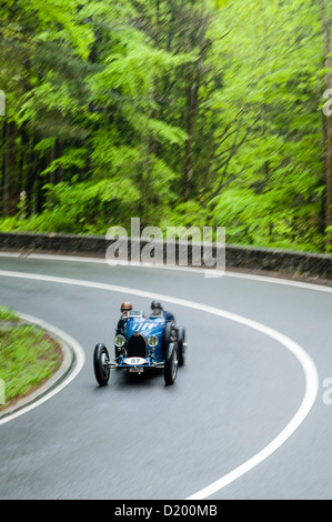 Bugatti Typ 35b in Classic Car Rennen, kesselberg, Bayern, Deutschland Stockfoto