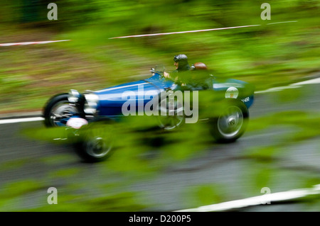 Bugatti Typ 35b in Classic Car Rennen, kesselberg, Bayern, Deutschland Stockfoto