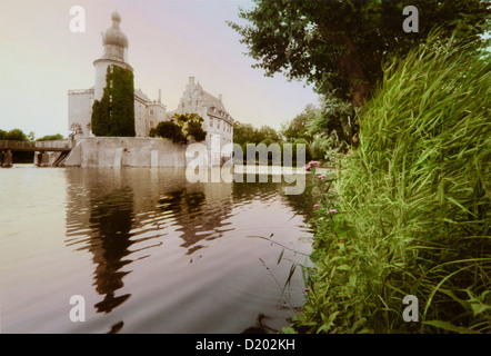 Die Wasserburg Gemen, Borken, Münsterland, Nordrhein-Westfalen, Deutschland, Europa Stockfoto