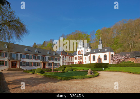 Schloss Dagstuhl Schloss im Frühjahr, Wadern-Dagstuhl, Hochwald, Loestertal, Saarland, Deutschland, Europa Stockfoto