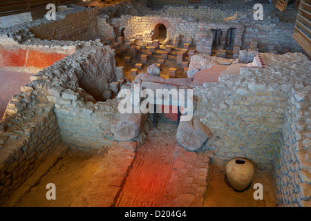 Ausgrabungen in Bliesbruck-Reinheim europäischen Kulturpark, Bliesgau, Saarland, Deutschland, Europa Stockfoto