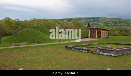 Villa Rustica und Princess Grab in Bliesbruck-Reinheim europäischen Kulturpark, Bliesgau, Saarland, Deutschland, Europa Stockfoto