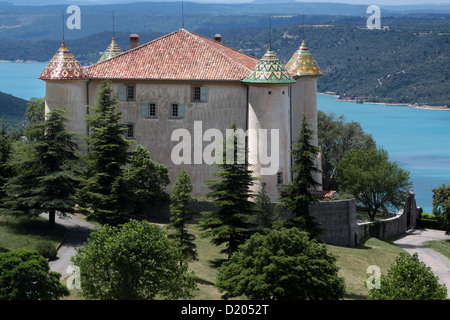 Das Schloss in Aiguines Aiguines in Provence, Frankreich Stockfoto