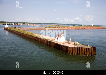 Lighhouses im Holz Inseln Provincial Park auf Prince Edward Island, Canada Stockfoto