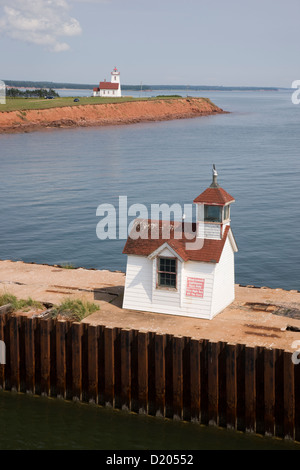 Lighhouses im Holz Inseln Provincial Park auf Prince Edward Island, Canada Stockfoto