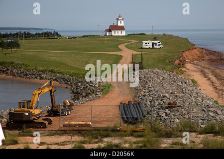 Lighhouses im Holz Inseln Provincial Park auf Prince Edward Island, Canada Stockfoto