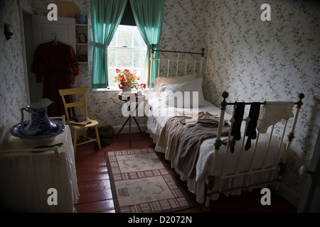 Das Schlafzimmer im Bauernhaus von Anne of Green Gables in Cavendish Stockfoto