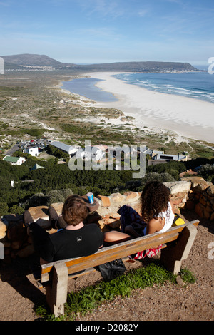 Blick vom Chapmans Punkt über Chapmans Bay, nördlich von Noordhoek, Halbinsel, Cape Town, Südafrika, Afrika Stockfoto