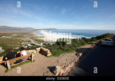 Blick vom Chapmans Punkt über Chapmans Bay, nördlich von Noordhoek, Halbinsel, Cape Town, Südafrika, Afrika Stockfoto