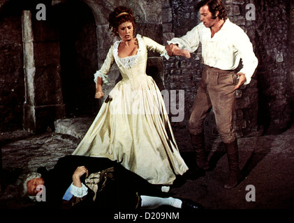 Musketier Mit Hieb Und Stich Maries De l Deux, Les Marlene Jobert, Jean Paul Bomondo Als Nicolas (Jean Paul Belmondo, R) Stockfoto