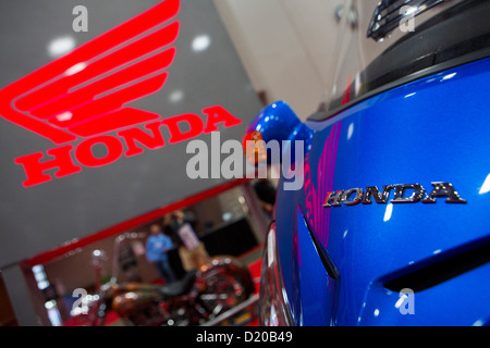 Honda Motorräder auf dem Display an der Washington Motorcycle Show. Stockfoto