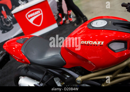 Ducati Motorräder auf dem Display an der Washington Motorcycle Show. Stockfoto