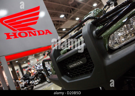 Honda Motorräder auf dem Display an der Washington Motorcycle Show. Stockfoto