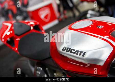 Ducati Motorräder auf dem Display an der Washington Motorcycle Show. Stockfoto