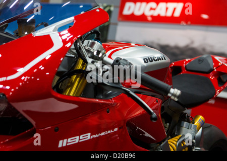 Ducati Motorräder auf dem Display an der Washington Motorcycle Show. Stockfoto