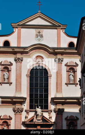 Italien, Trentino Alto Adige, Trento, Kirche San Francesco Saverio, Fassade Stockfoto