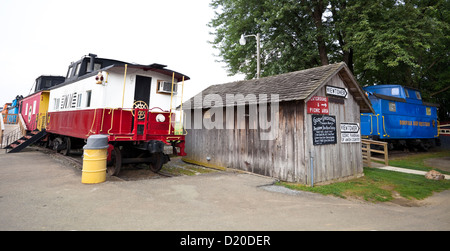 Red Caboose Motel und Restaurant, Lancaster County, Pennsylvania, USA Stockfoto