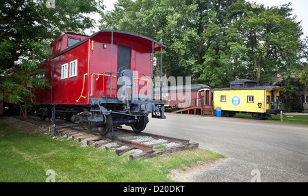 Red Caboose Motel und Restaurant, Lancaster County, Pennsylvania, USA Stockfoto