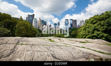 New York Skyline von Central Park, New York, USA Stockfoto