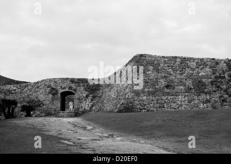 Zakimi Castle Ruinen in Okinawa, Japan Stockfoto