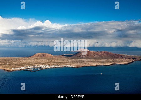 Blick von der Insel La Graciosa, Lanzarote, Kanarische Inseln, Spanien, Europa Stockfoto
