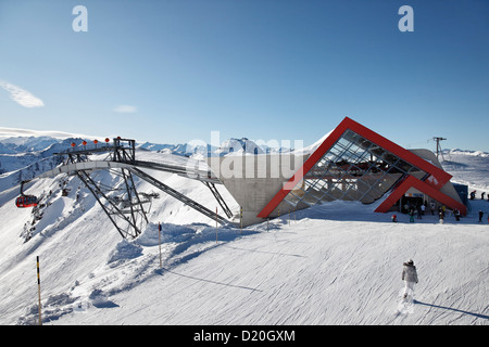 3 s-Kabinenbahn, Ski Resort Pengelstein, Lift, Kirchberg, Kitzbühel, Tirol, Österreich Stockfoto