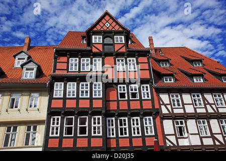 Deutschland, Sachsen-Anhalt, alte Stadt Quedlinburg, UNESCO-Welterbe Stockfoto