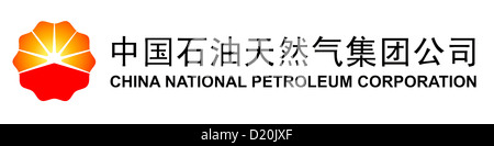 Logo der chinesischen Mineralöl Gesellschaft China National Petroleum Corporation CNPC mit Sitz in Peking. Stockfoto