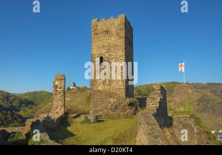 Unteren und oberen Burg, Kobern-Gondorf, Rheinland-Pfalz, Deutschland Stockfoto