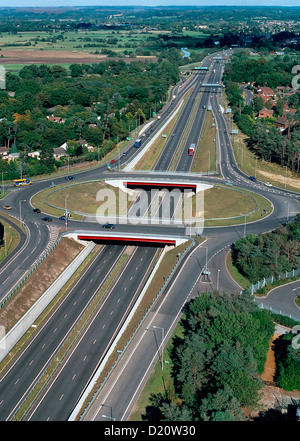 Luftbild von der A31-Straße in Ringwood Stockfoto