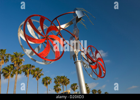 MEIN BIKE-SKULPTUR VON AMOS ROBINSON EMBARCADERO SKYLINE VON DOWNTOWN SAN DIEGO KALIFORNIEN USA Stockfoto