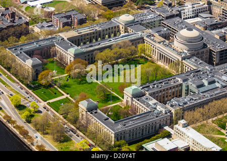 Luftaufnahme des Massachusetts Institut für Main Campus Technology Stockfoto