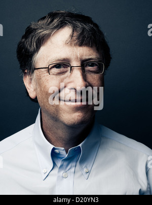 Bill Gates Headshot Studioportrait, 2010 Stockfoto