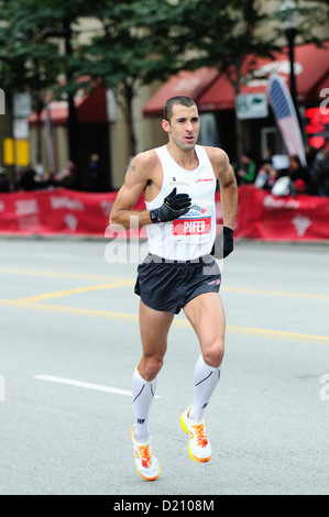 USA Illinois-Chicago 2012 35. Chicago Marathon Elite-Läufer der Vereinigten Staaten Stockfoto